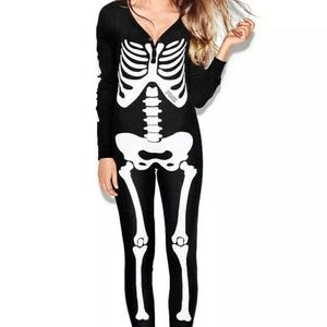 Victorias Secret Pink skeleton onesie